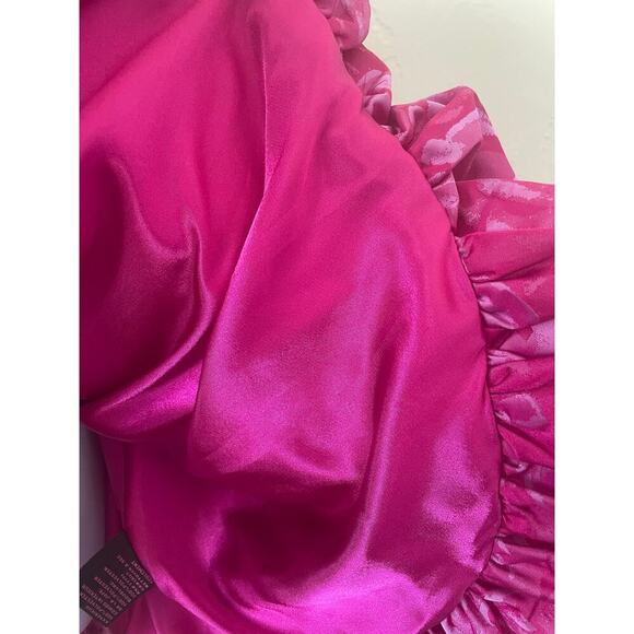 VTG Betsey Johnson Y2K 80s Bubble Hem Floral Dress Prom Event Party Feminine 8 - Picture 10 of 13